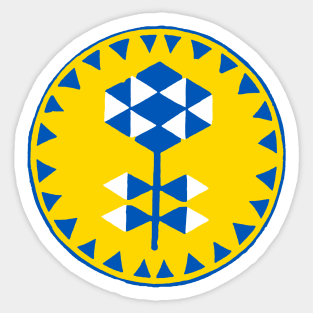 Ukrainian Sunflower Sticker